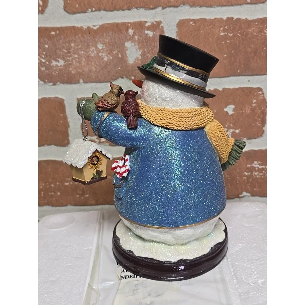 Thomas Kinkade White Christmas Snowman Bradford Editions Winter Wonderland‎